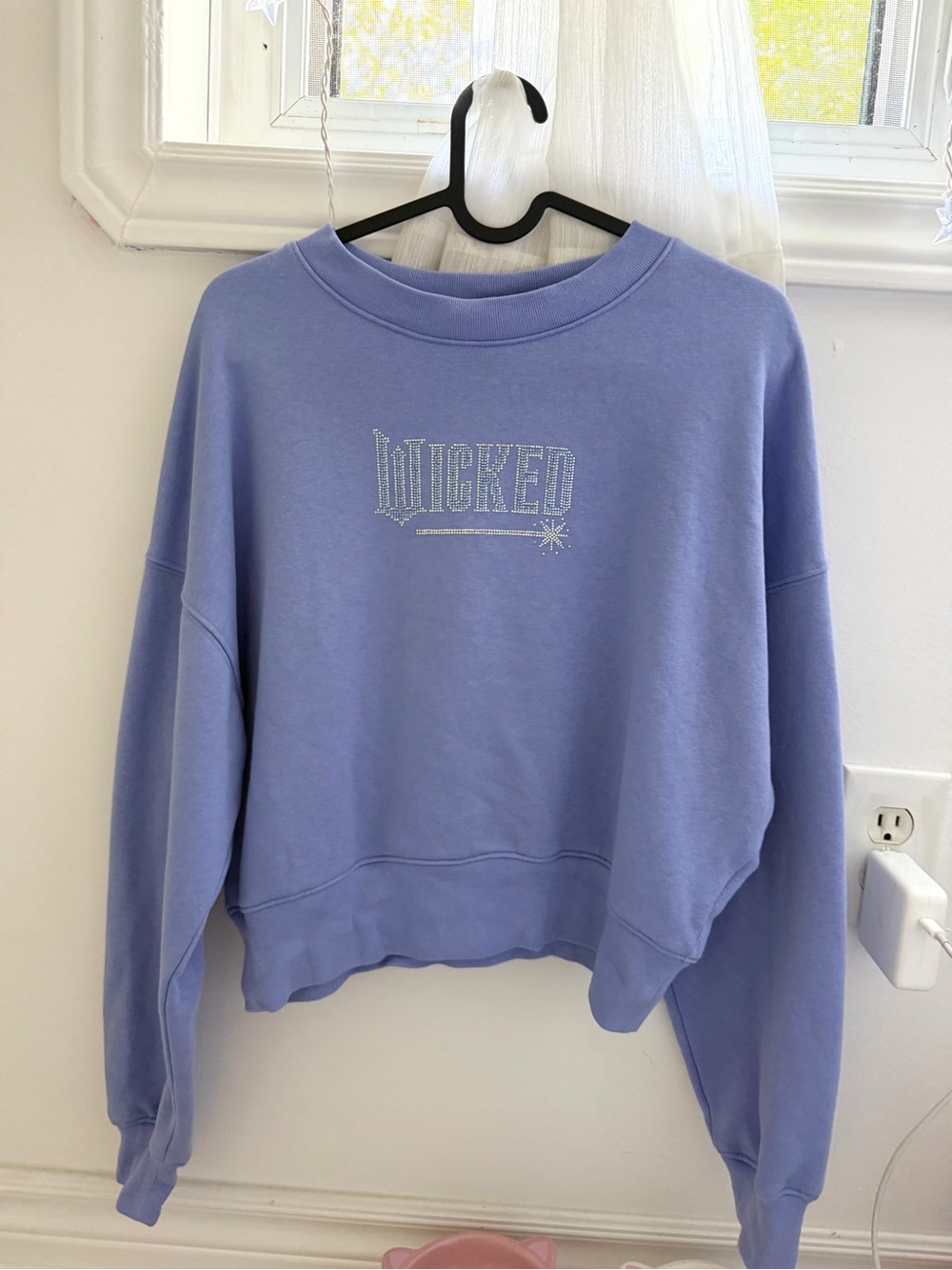 Gap x Wicked Periwinkle Crop Sweatshirt